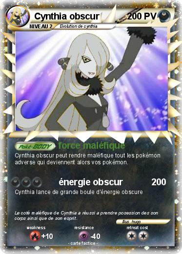 Pokemon Cynthia obscur