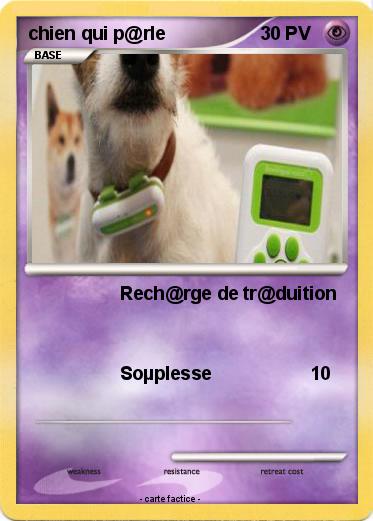 Pokemon chien qui p@rle