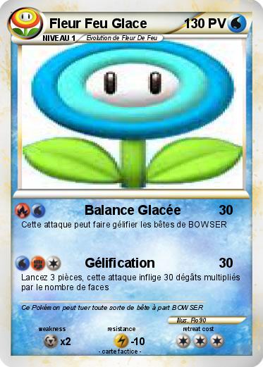 Pokemon Fleur Feu Glace