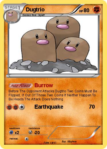 Pokemon Dugtrio