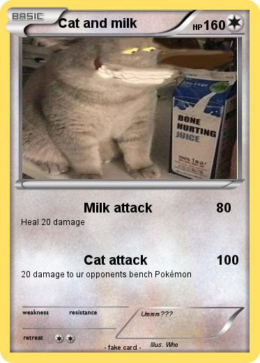 Pokemon Cat and milk