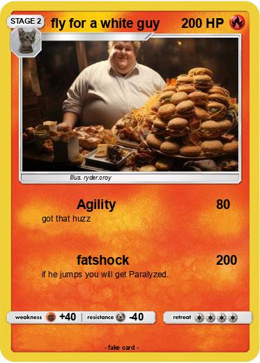 Pokemon fly for a white guy