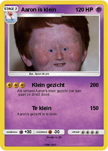 Pokemon Aaron is klein