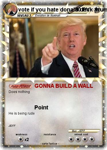 Pokemon vote if you hate donald duck (trump) (trumpet)