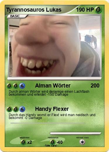 Pokemon Tyrannosauros Lukas