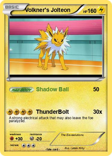 Pokemon Volkner's Jolteon