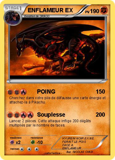 Pokemon ENFLAMEUR EX