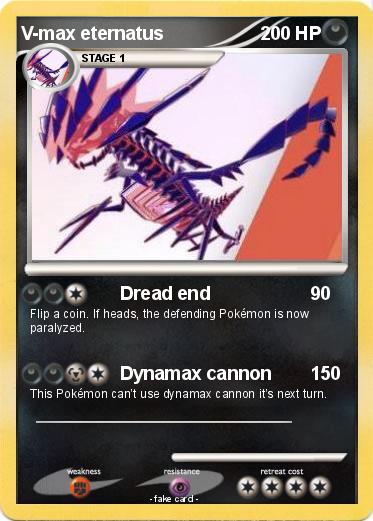 Pokemon V-max eternatus