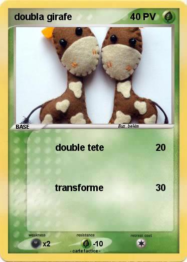 Pokemon doubla girafe