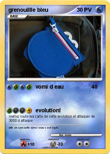 Pokemon grenouillle bleu