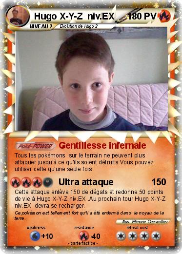 Pokemon Hugo X-Y-Z  niv.EX