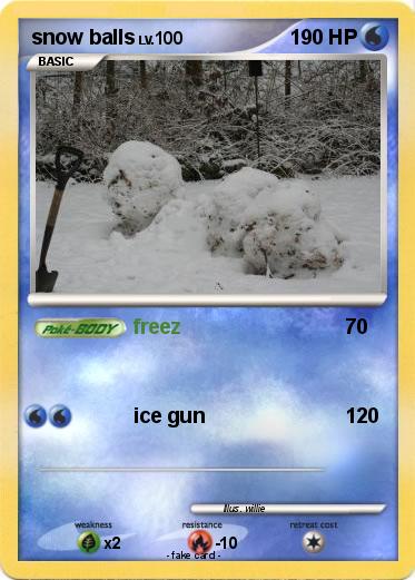 Pokemon snow balls