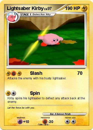 Pokemon Lightsaber Kirby