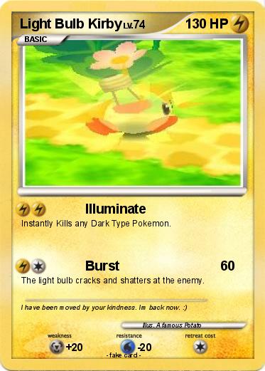 Pokemon Light Bulb Kirby