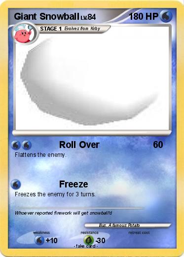 Pokemon Giant Snowball