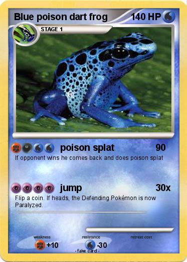 Pokemon Blue poison dart frog