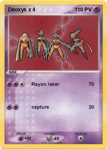 Pokemon Deoxys x 4