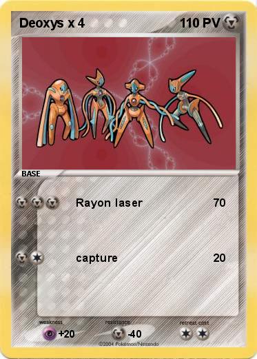 Pokemon Deoxys x 4