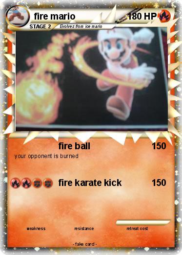 Pokemon fire mario