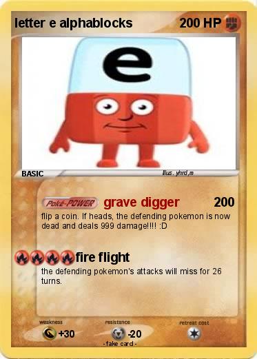 Pokemon letter e alphablocks