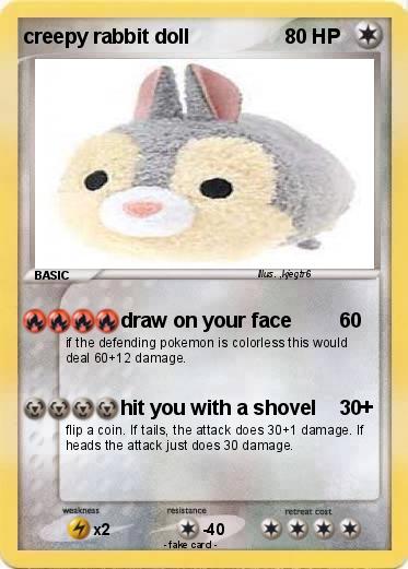 Pokemon creepy rabbit doll