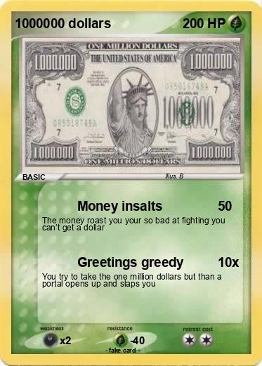 Pokemon 1000000 dollars