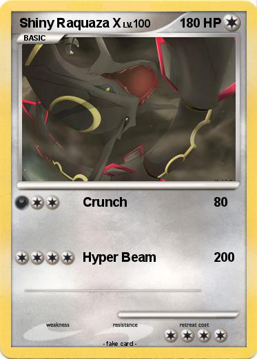 Pokemon Shiny Raquaza X