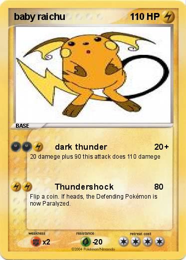 Pokemon baby raichu