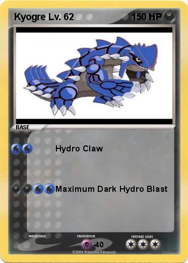 Pokemon Kyogre Lv. 62