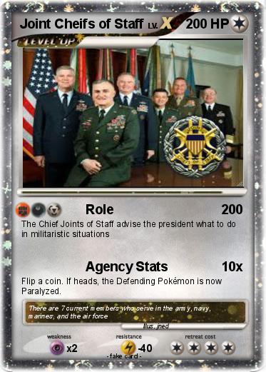 Pokemon Joint Cheifs of Staff