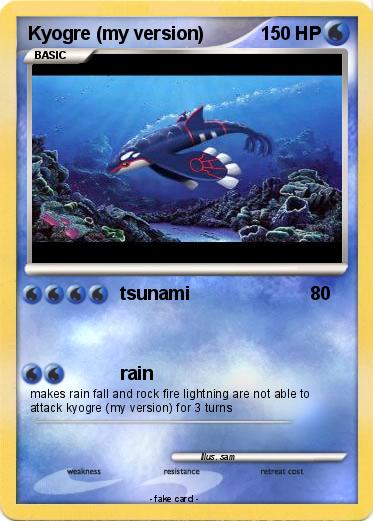 Pokemon Kyogre (my version)