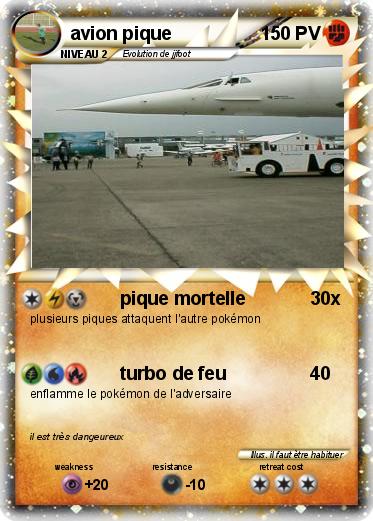 Pokemon avion pique