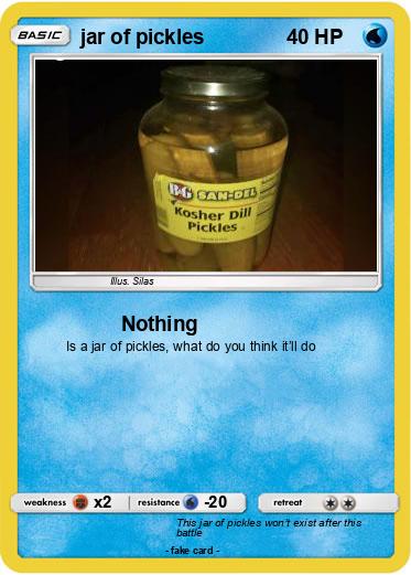 Pokemon jar of pickles