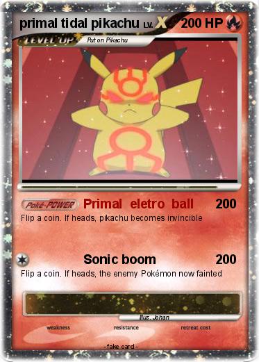 Pokemon primal tidal pikachu