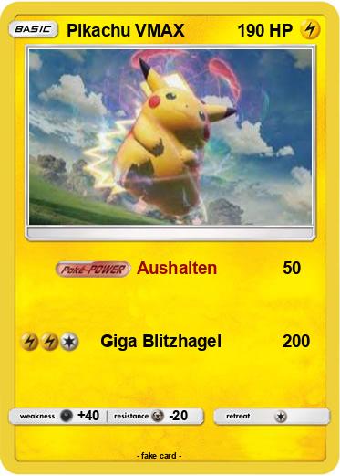 Pokemon Pikachu VMAX