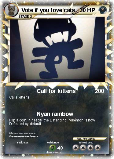 Pokemon Vote if you love cats