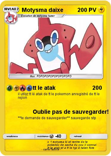 Pokemon Motysma daixe