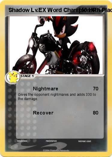 Pokemon Shadow Lv.EX Word Champion 6th Place