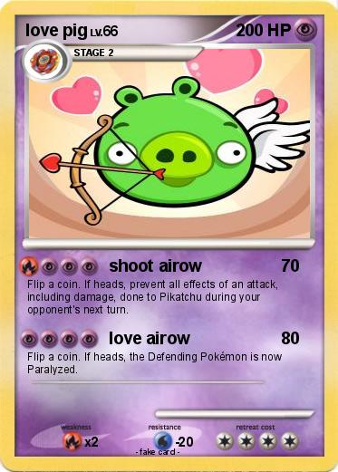 Pokemon love pig