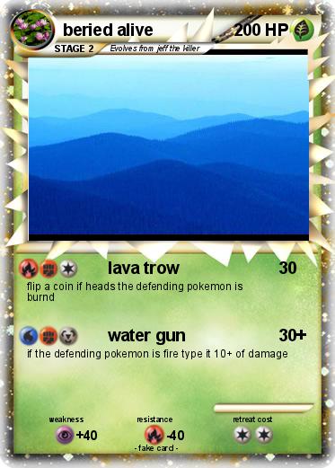 Pokemon beried alive