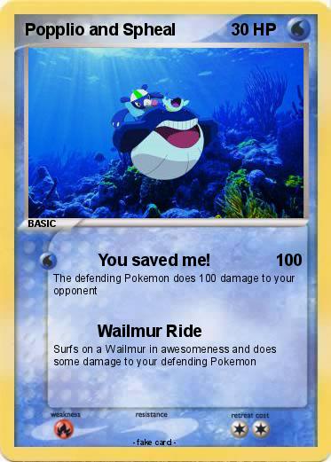 Pokemon Popplio and Spheal