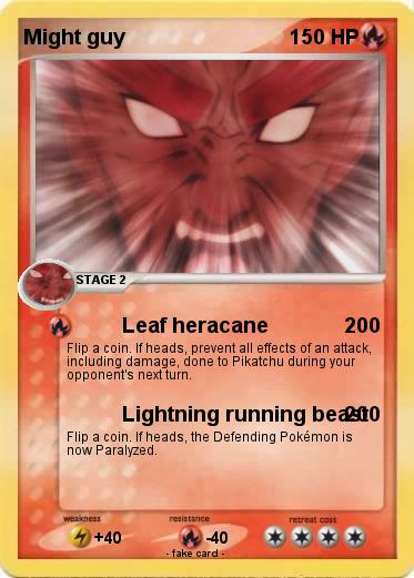 Pokemon Might guy