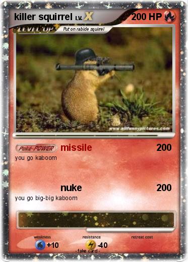 Pokemon killer squirrel