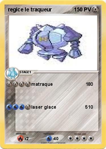 Pokemon regice le traqueur