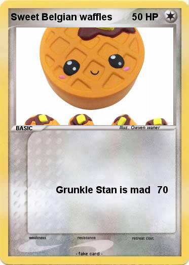 Pokemon Sweet Belgian waffles