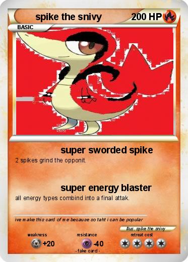 Pokemon spike the snivy