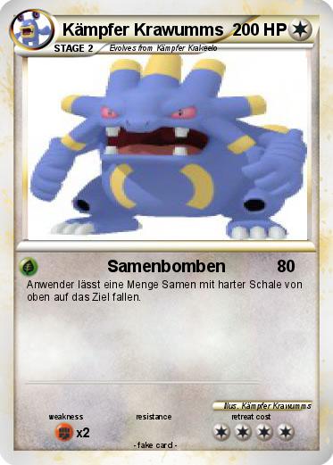 Pokemon Kämpfer Krawumms