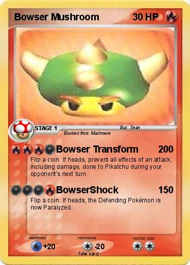 Pokemon Bowser Mushroom