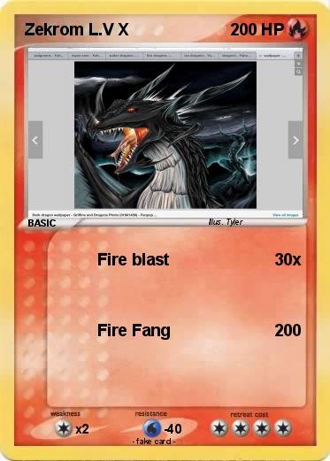 Pokemon Zekrom L.V X