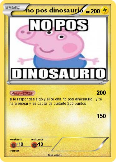 Pokemon no pos dinosaurio